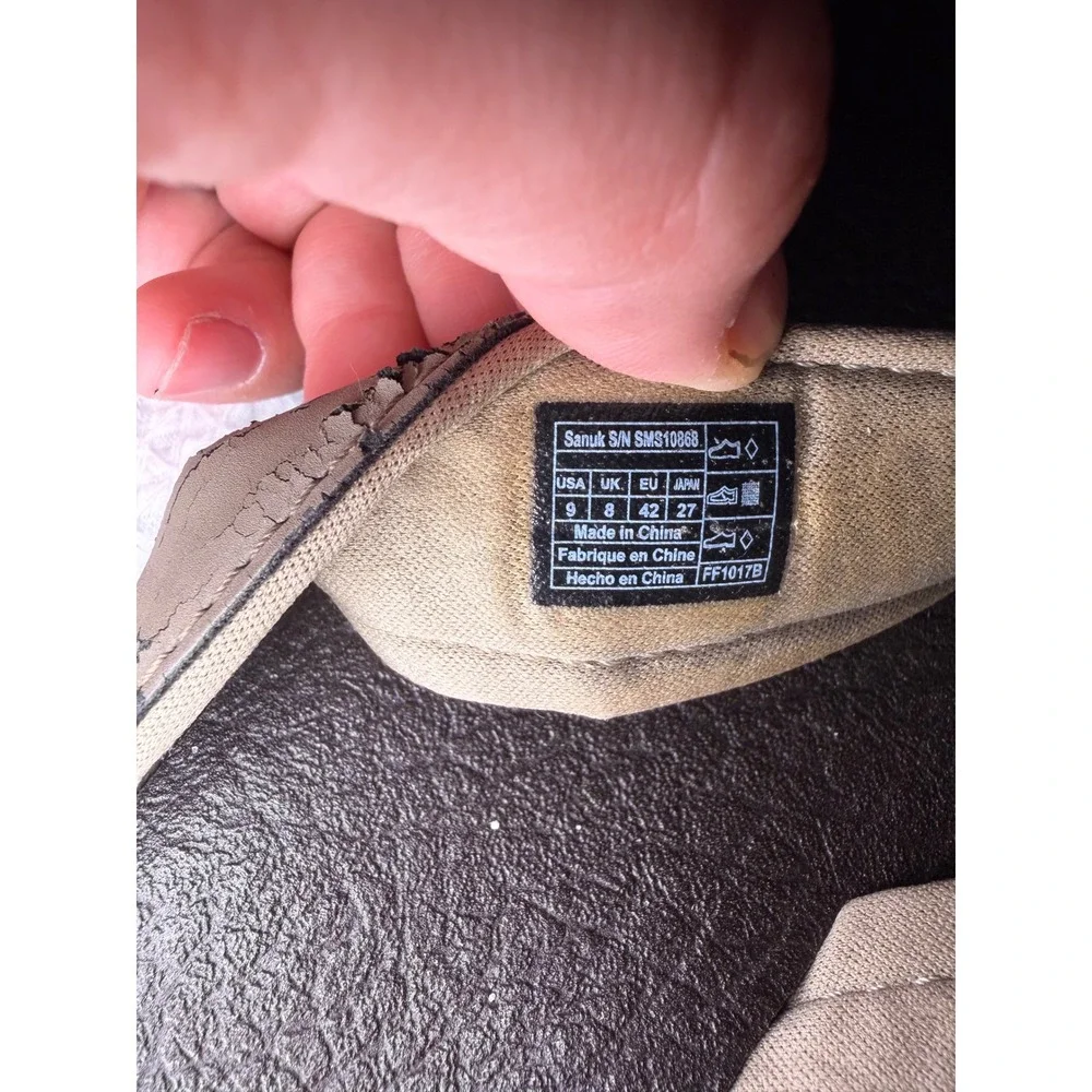 Sanuk Beer Cozy 2 Mens Flip Flops Tan Brown Yoga Mat Sandals SMS10868 Size 9